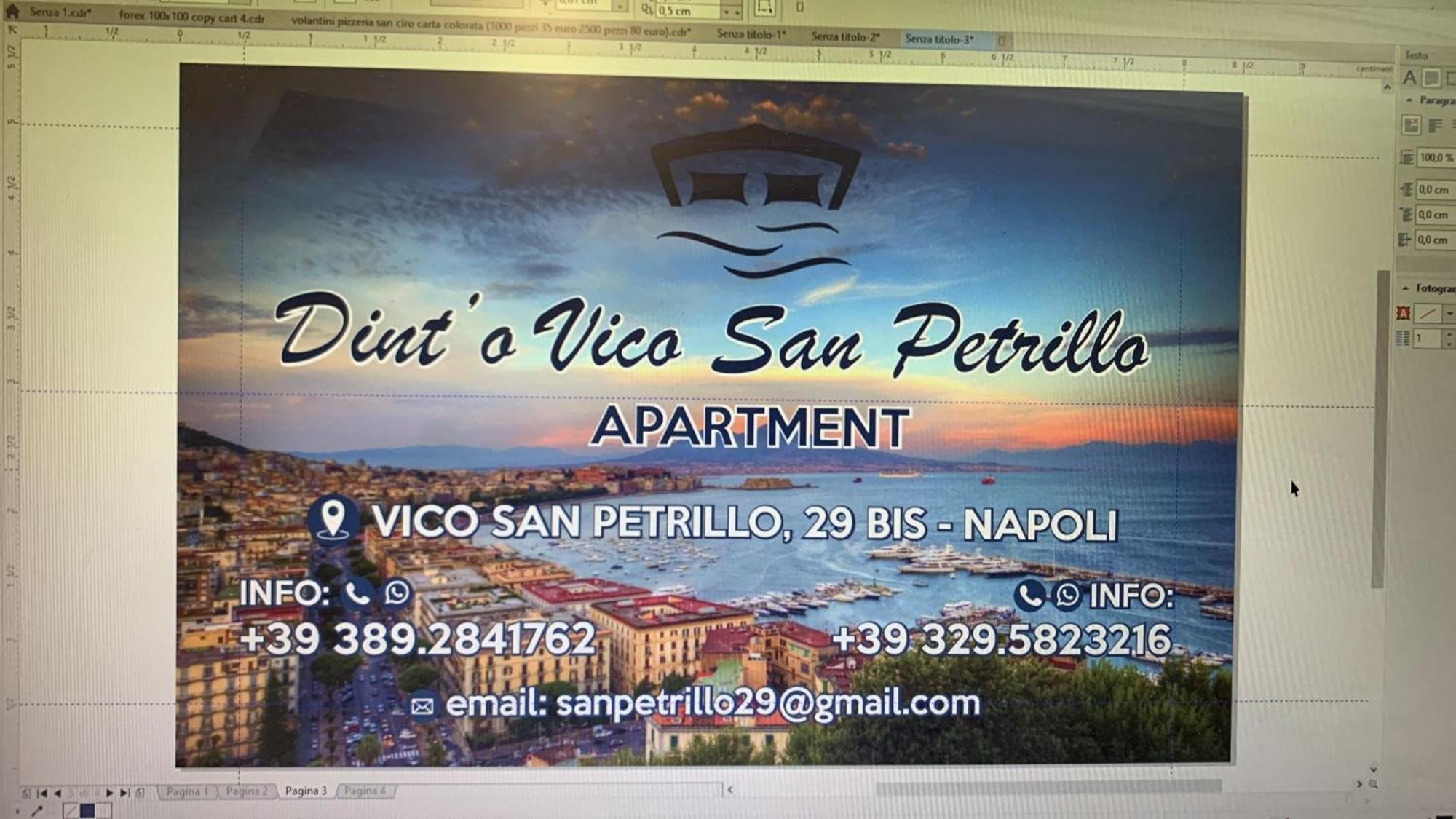 Apartmán Dint ' O Vico San Petrillo Neapol Exteriér fotografie