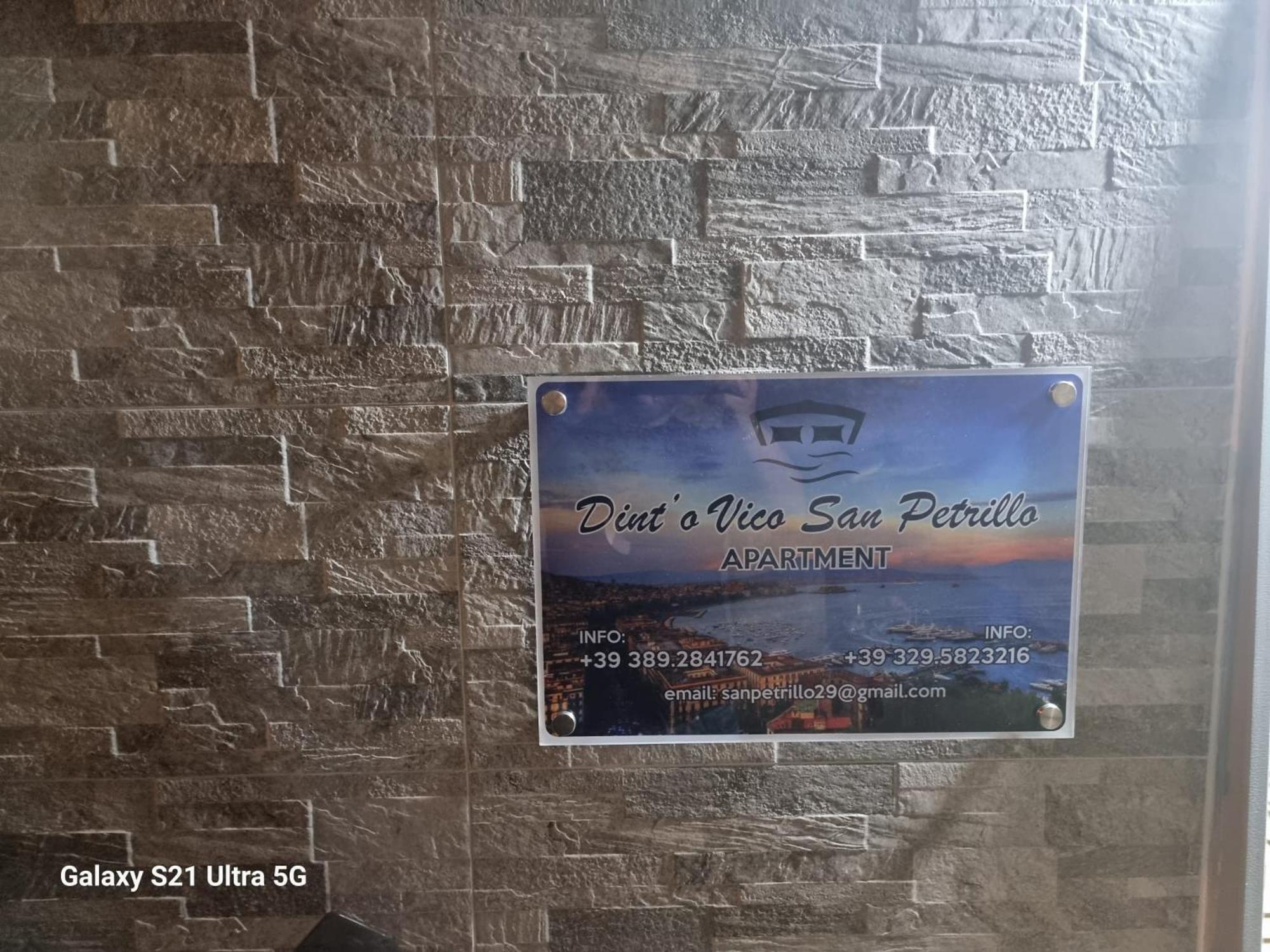Apartmán Dint ' O Vico San Petrillo Neapol Exteriér fotografie